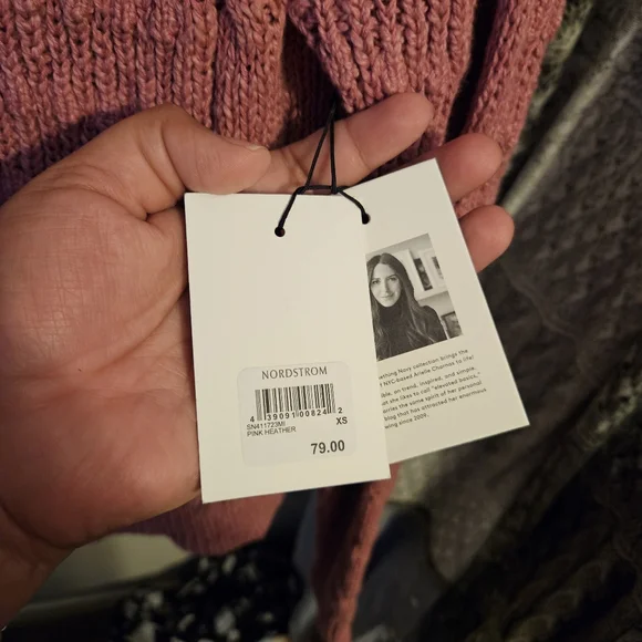 Something Navy Cable Sweater XS - Picture 6 of 7